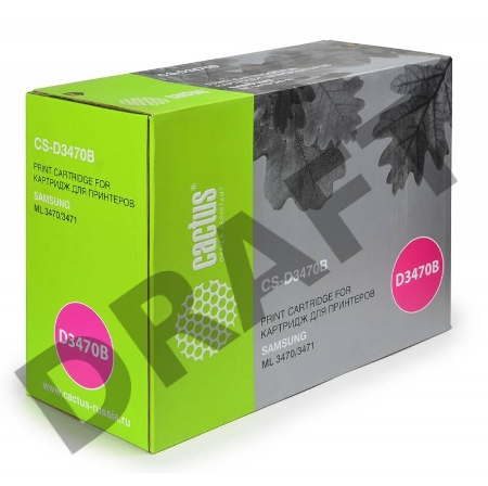 Тонер Картридж Cactus CS-D3470B черный для Samsung ML 3470/3471 (10000стр.)