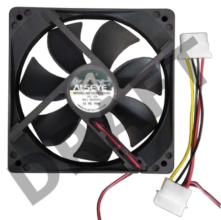 Система охлаждения для корпуса Alseye AD1225B12H-N1 FAN 120mm, 3200rpm, 102.9 CFM, Molex, подшипник, 48dBa OEM{60}