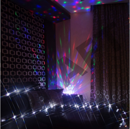 Диско-лампа светодиодная в компактном корпусе, 230 В