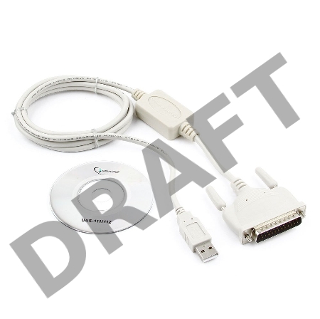 Переходник Gembird Переходник с USB  DB25M/AM 1.8m  UAS112 блистер