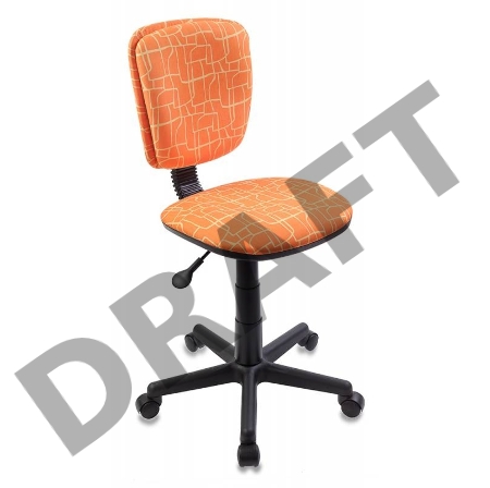 Кресло детское Бюрократ CH-204NX/GIRAFFE оранжевый жираф