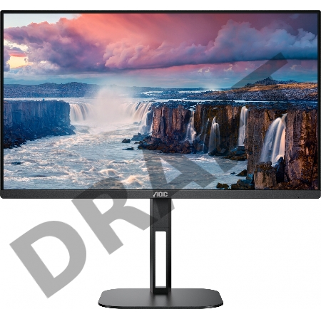 Монитор AOC LCD 27'' [16:9] 2560х1440(WQHD) IPS, nonGLARE, Нет, 75 Гц, 300cd/m2, H178°/V178°, 1000:1, 20M:1, 16,7 миллионов цветов, 1ms, HDMI, DP, USB-Hub, Height adj, Pivot, Tilt, Swivel, Speakers, Audio out, 3Y, Black