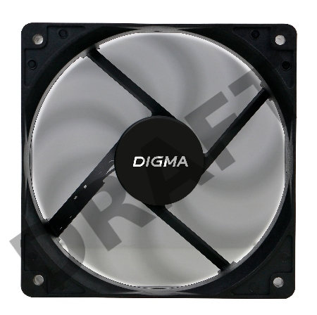 Вентилятор Digma DFAN-120-9 120x120x25mm 3-pin 4-pin (Molex)23dB 120gr Ret