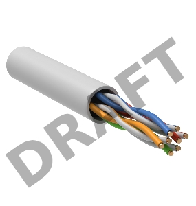 Кабель витая пара U/UTP кат.5e 4х2х24AWG solid LSZH GENERICA бел. 305м (м) ITK