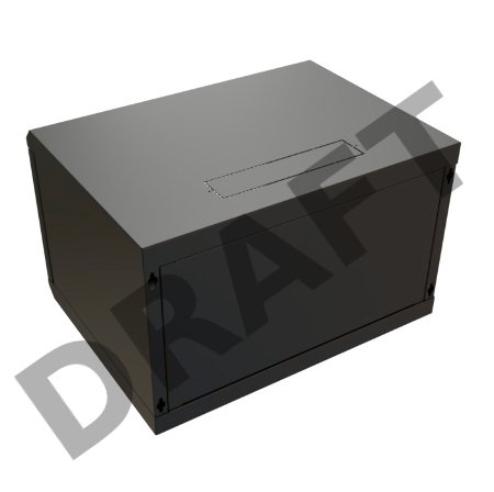 Шкаф коммутационный WRline (WR-TW-0945-SR-RAL9004) настенный 9U 600x450мм пер.дв.металл 2 бок.пан. 60кг черный 370мм 500мм IP20 сталь