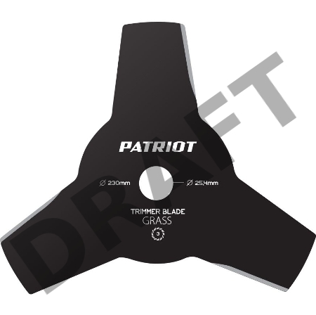 Нож PATRIOT TBS-3 Promo  D=230x25.4мм 3лопасти  Арт. 809115199