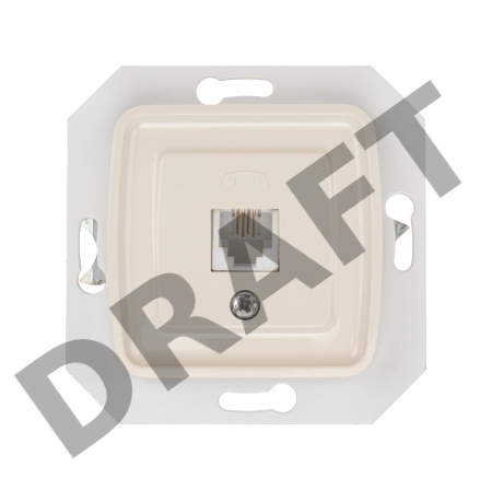 Розетка Телефон DEA RJ11 с/у мех. Беж KRANZ