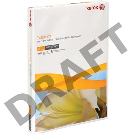 Бумага Xerox COLOTECH+  А3/160 гр./250 листов/упаковка/170 CIE