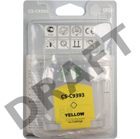 Картридж струйный Cactus CS-C9393 желтый для №88 HP Officejet Pro K550 (29ml)