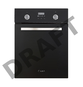 Духовой шкаф LEX EDP 4590 BL Matt Edition  объем 55л, LED таймер, 9 функций, встраиваемый