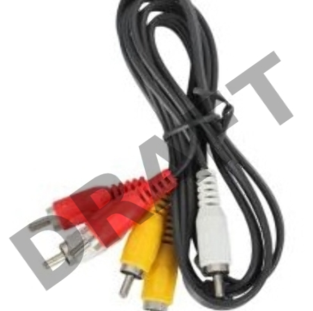 Кабель аудио-видео Ningbo 3хRCA (m)/3хRCA (m) 1м. черный (JAAC027-1)    