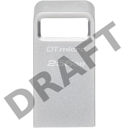 Флеш Диск Kingston 256Gb DataTraveler Micro DTMC3G2/256GB USB3.0 серебристый