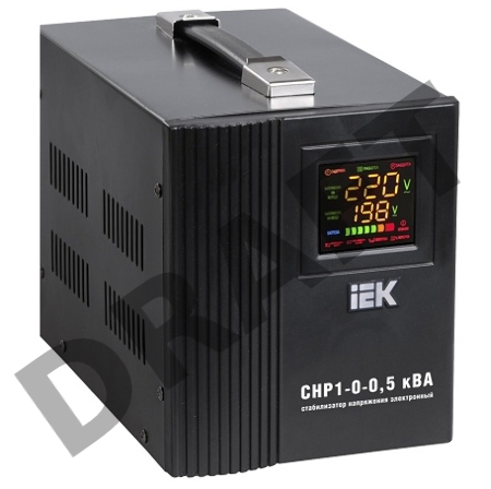 Стабилизатор напряжения HOME СНР 1/220 0.5кВА переносной ИЭК IVS20-1-00500