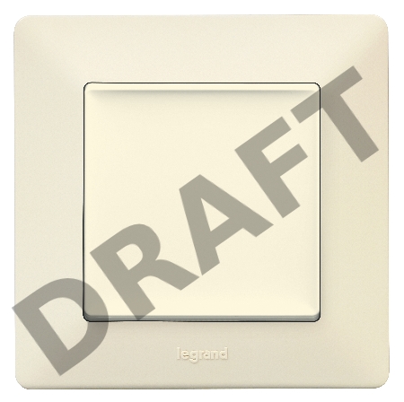 Лицевая панель для выключателей одноклавишных. Слоновая кость Valena LIFE. 