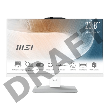 Моноблок MSI Modern AM242P 12M-266RU (MS-AE07) 23.8'' FHD(1920x1080)/Intel Core i3-1215U/8GB+512GB SSD/Integrated/WiFi/BT/2.0MP/KB+MOUSE(WLS)/W11Pro/1Y/WHITE Моноблок MSI Modern AM242P 12M-266RU (MS-AE07) 23.8'' FHD(1920x1080)/Intel Core i3-1215U/8GB+512GB SSD/Integrated/WiFi/BT/2.0MP/KB+MOUSE(WLS)/W11Pro/1Y/WHITE