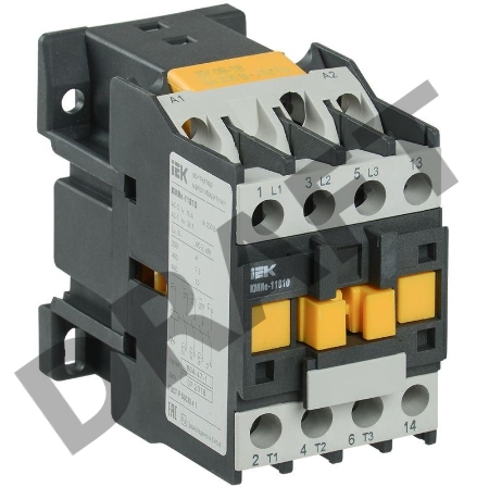 Контактор КМИе-11810 18А 230В/АС3 1НО ИЭК KKME11-018-230-10