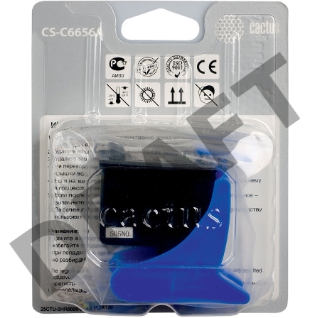Картридж струйный Cactus CS-C6656A черный для №56 HP DeskJet 450/5145/5150/5151/5550/5552 (20ml)