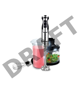 Блендер Centek CT-1338 (черн/сталь) 1300Вт DC мотор, РЕГУЛЯТОР МОЩНОСТИ сLED, стакан, чоппер, венчик