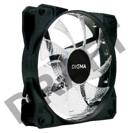 Вентилятор Digma DFAN-FRGB2 120x120x25mm 3-pin 4-pin (Molex)23dB 115gr LED Ret