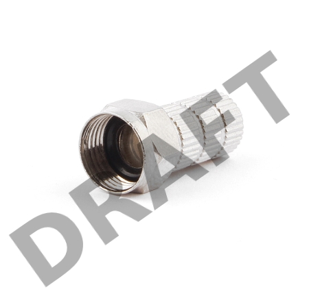 Коннектор Cablexpert F SPL6-02, для кабеля RG6, 5шт, с уплот. рез. кольцом