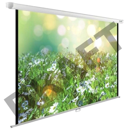 Экран Cactus 200x200см WallExpert CS-PSWE-200x200-WT 1:1 настенно-потолочный рулонный