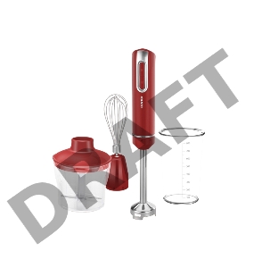  Блендер  CENTEK CT-1339 красный Centek CT-1339 красный (красный) 800Вт DC мотор, стакан 800 мл, чоппер 500 мл, венчик