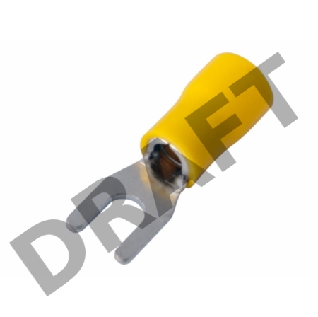 Наконечник вилочный изолированный 4.3 мм 4-6 мм? (НВи 6.0-4/НВи 5,5-4) желтый | 08-0151 | REXANT
