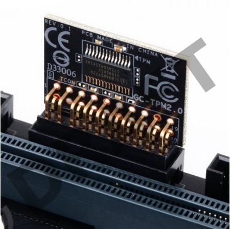 Модуль защиты информации Gigabyte GC-TPM2.0, TPM header key, LPC bus, (for Intel 200/100/8/9/99 series, AMD AM4, FM2 series) OEM