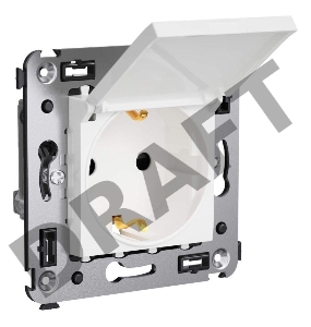 Розетка 3п 2P+E СП Avanti 