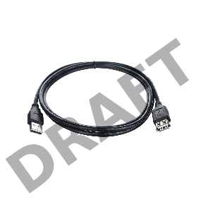 Кабель удлинительный TELECOM USB2.0 <Am-->Af> 1,5 м черный <TUS6990-1.5M>