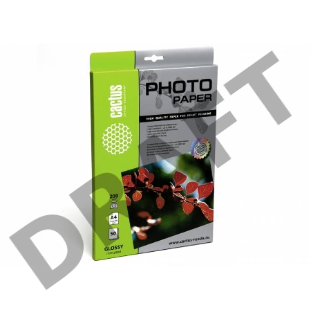 Фотобумага Cactus CS-GA420050 глянцевая А4 200 г/м2 50 листов