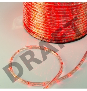 Дюралайт LED, свечение с динамикой (3W) - красный, 36 LED/м, бухта 100м