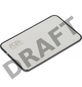 Внешний корпус для HDD/SSD AgeStar 3UB2A8S-6G SATA III пластик/алюминий серебристый 2.5