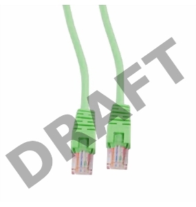 Патч-корд UTP Cablexpert кат.5e, 2м, литой, многожильный (зеленый)