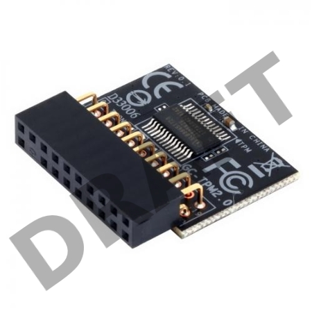 Модуль защиты информации Gigabyte GC-TPM2.0, TPM header key, LPC bus, (for Intel 200/100/8/9/99 series, AMD AM4, FM2 series) OEM