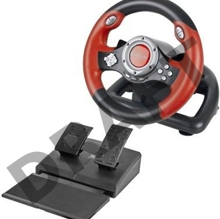 Руль DEFENDER CHALLENGE MINI 64351 {Руль+ педали, 10кн., 200мм.,USB}