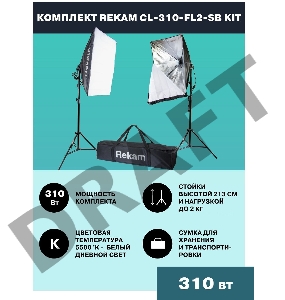 Комплект освещения Rekam CL-310-FL2-SB-FL1S