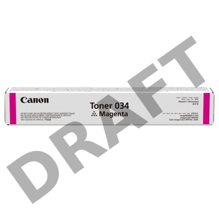 Тонер-картридж Canon 034 9452B001 пурпурный туба для копира iR C1225iF 7300 стр.