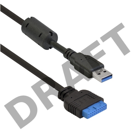 Планка USB на переднюю панель ExeGate U3H-621, 3,5