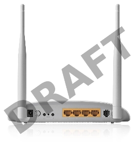 Сетевое оборудование TP-Link SOHO TD-W8961N(RU) 300 Мбит/с, 2T2R, ADSL2/ADSL+, Annex A, 4 порта 100 Мбит/с