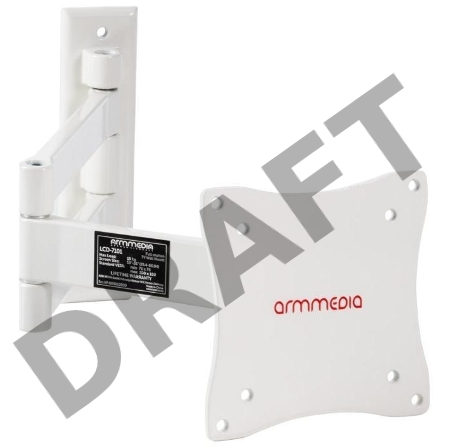 Кронштейн ARM Media LCD-7101 WHITE для LCD/LED ТВ 10