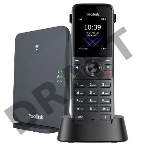 Телефон YEALINK DECT-трубка Yealink W73P DECT (база W70B+трубка W73H) до 10 SIP-аккаунтов, до 10 трубок на базу, до 20 одноврем. Вызовов