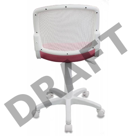 Кресло детское Бюрократ CH-W296NX/26-31 спинка сетка белый TW-15 сиденье розовый 26-31