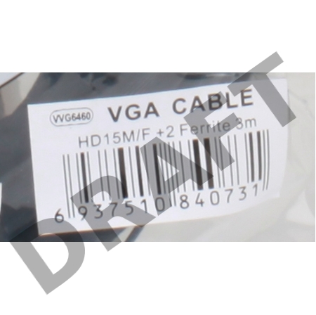 Кабель VCOM VVG6460-3MO Кабель удлинительный Монитор-SVGA card (15M-15F) 3m, 2 фильтра    