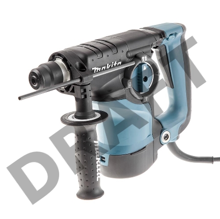 Перфоратор Makita HR2811F Перфоратор, крепление SDS-Plus, макс. энергия удара 2.93 Дж, мощность 800 Вт, вес 3.4 кг, кейс, подсветка