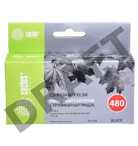 Картридж струйный Cactus CS-PGI480XXLBK черный (24.4мл) для Canon Pixma TR7540/TR8540/TS6140/TS8140
