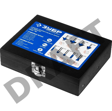 Набор фрез по дереву Зубр 28796-H12 (12 шт; хвостовик 8 мм)