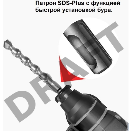 Перфоратор Zitrek Destroyer патрон:SDS-plus уд.:2Дж аккум. (кейс в комплекте)