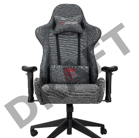 Кресло игровое Zombie Neo серый 3C1 крестов. пластик