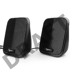 Акустич. система 2.0 Gembird SPK-100, черный, 6 Вт, рег. громкости, USB-питание					